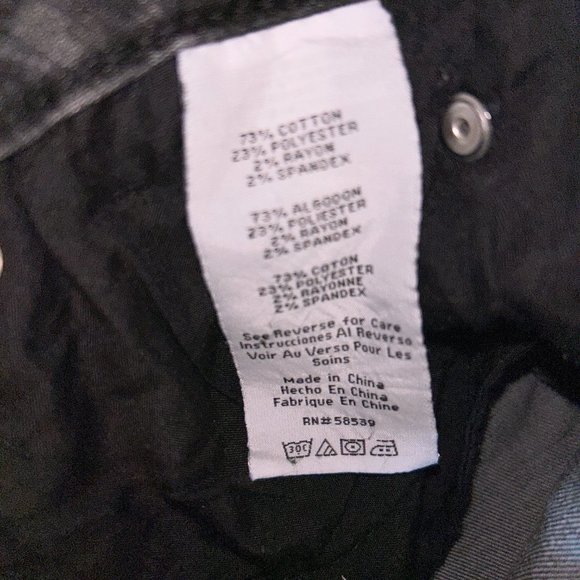 STSBlue Emma Crop 14/32 BLACK/RAWHEM/DISTRESSED - Picture 6 of 10